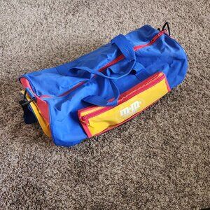 Vintage 90s M&M’s Duffle Colorful Travel Carry Bag Food Candy Promo